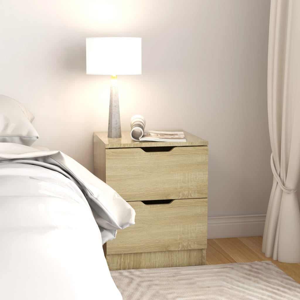 Comodini 2 pz Rovere Sonoma 40x40x50 cm in Legno Multistrato - homemem39