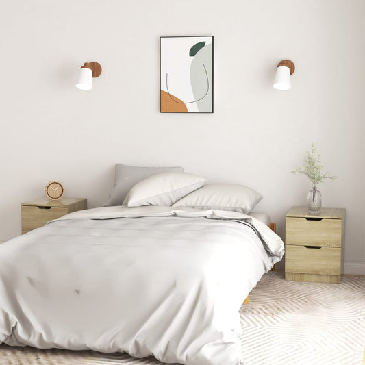 Comodini 2 pz Rovere Sonoma 40x40x50 cm in Legno Multistrato - homemem39