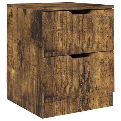 Comodini 2 pz Rovere Fumo 40x40x50 cm in Legno Multistrato - homemem39
