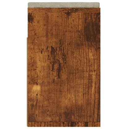 Panca Porta Scarpe Cuscino Rovere Fumo 104x30x49cm Multistrato - homemem39