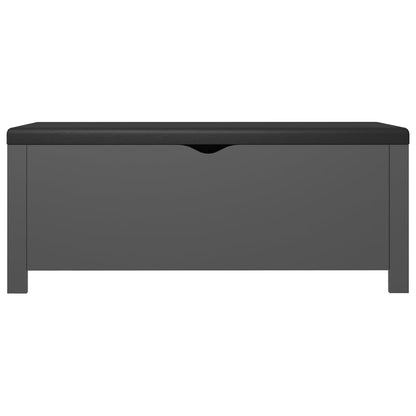 Contenitore con Cuscino Grigio 105x40x45cm Legno Multistrato - homemem39