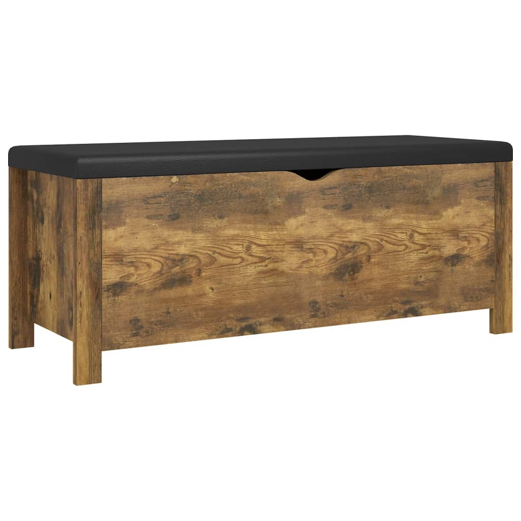 Contenitore con Cuscino Rovere Fumo 105x40x45cm Multistrato | homemem39