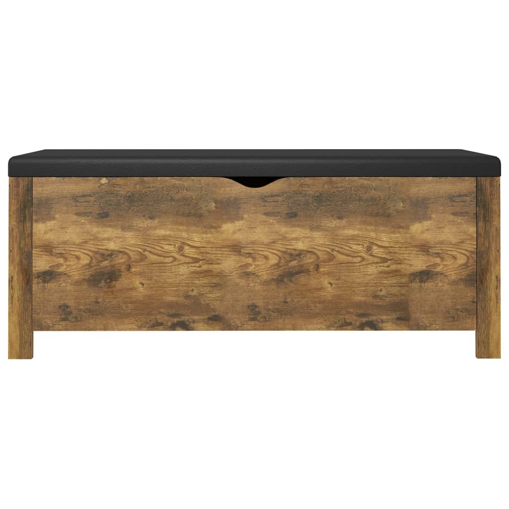 Contenitore con Cuscino Rovere Fumo 105x40x45cm Multistrato | homemem39
