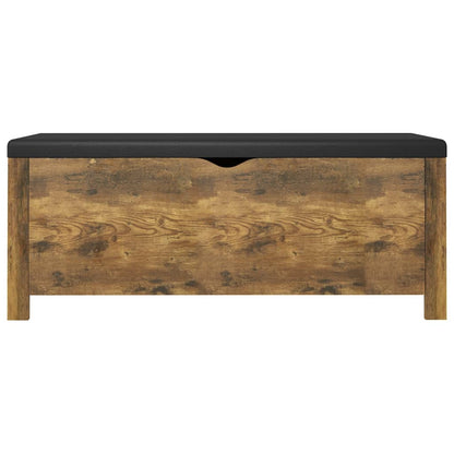 Contenitore con Cuscino Rovere Fumo 105x40x45cm Multistrato | homemem39