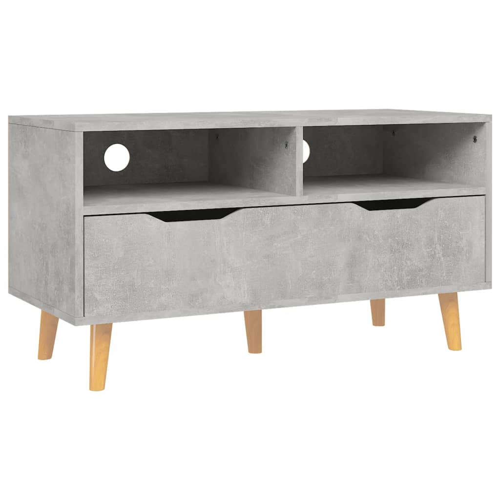 Mobile Porta TV Grigio Cemento 90x40x48,5 cm Legno Multistrato - homemem39