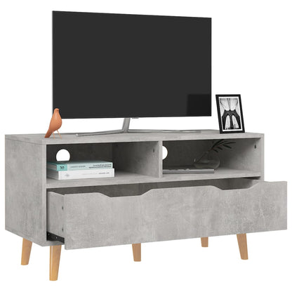 Mobile Porta TV Grigio Cemento 90x40x48,5 cm Legno Multistrato - homemem39