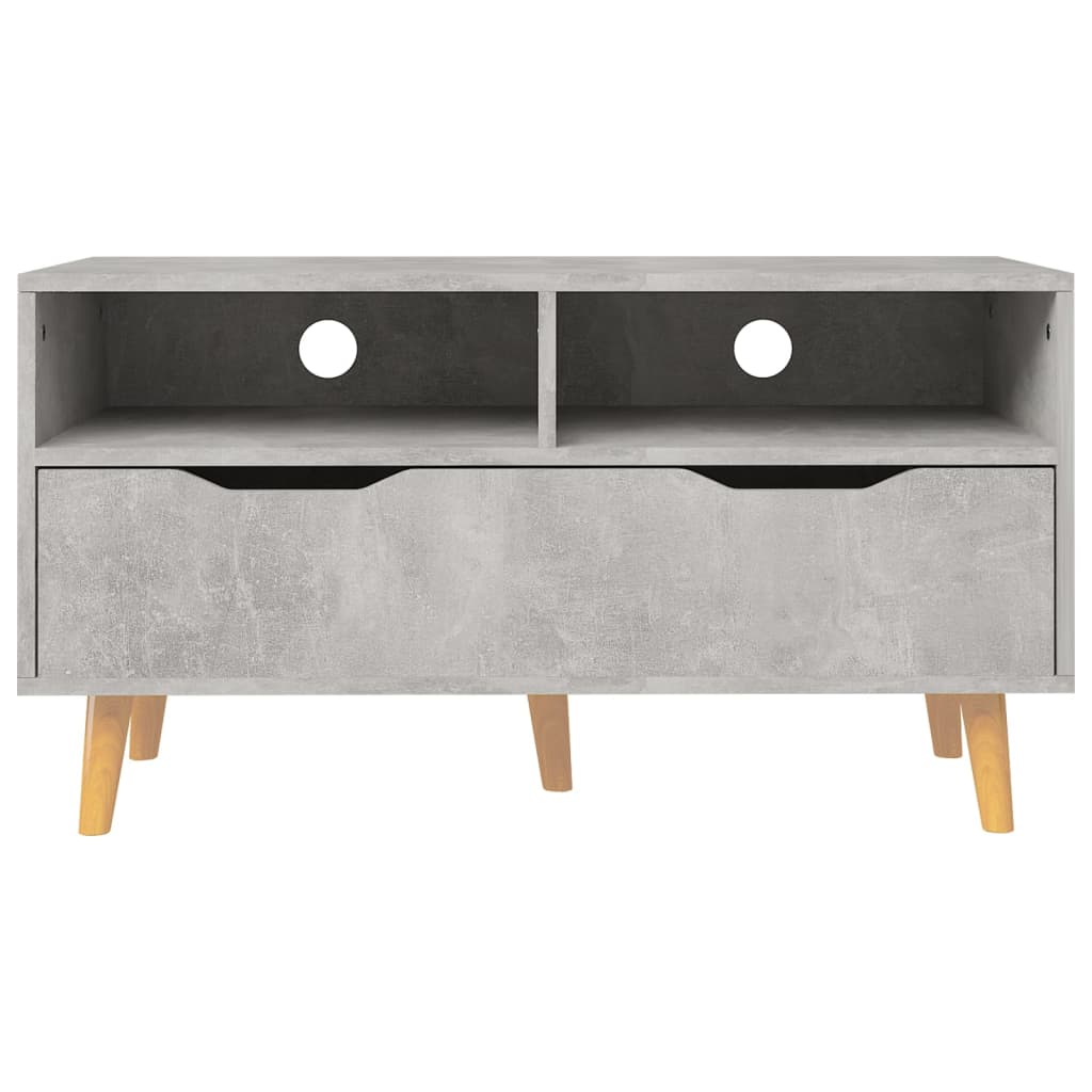 Mobile Porta TV Grigio Cemento 90x40x48,5 cm Legno Multistrato - homemem39