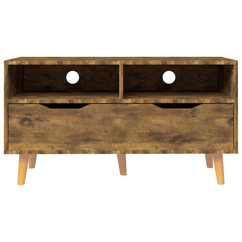 Mobile Porta TV Rovere Fumo 90x40x48,5 cm Legno Multistrato - homemem39