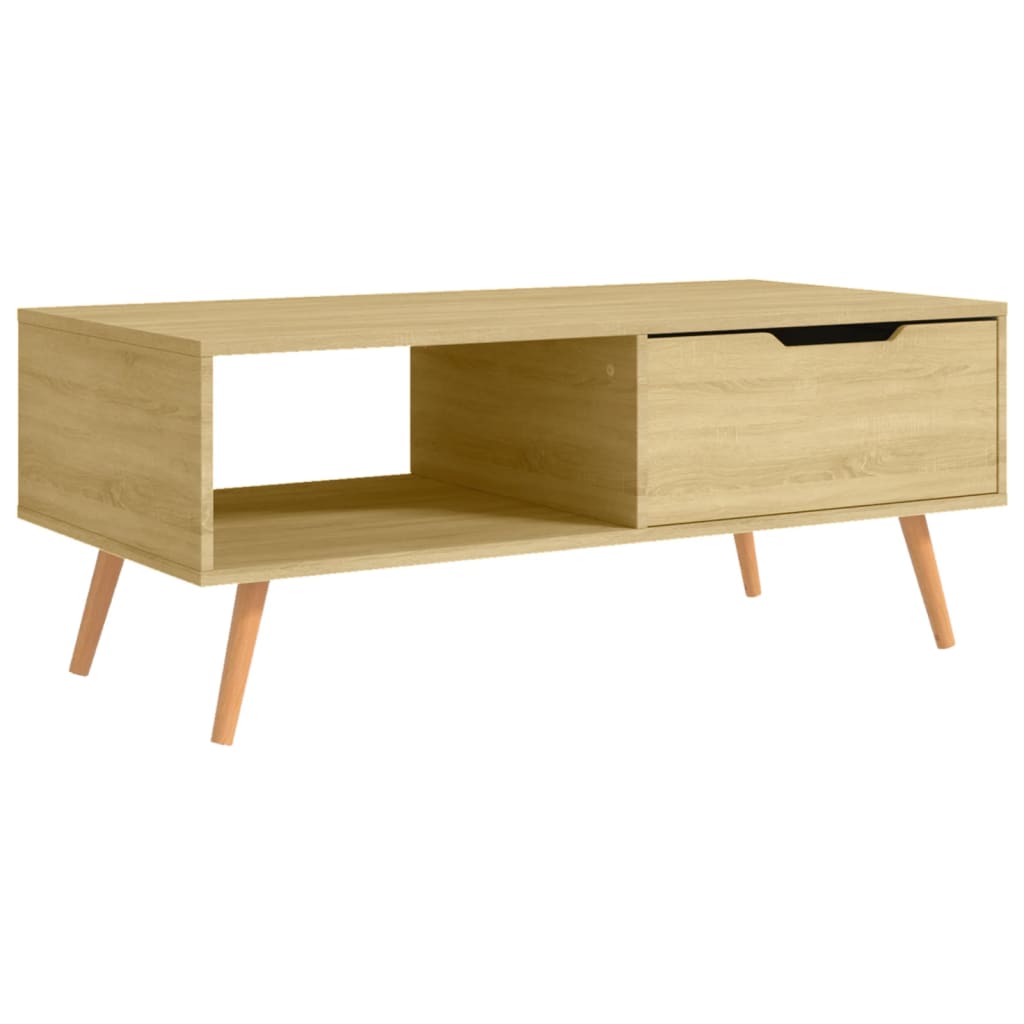 Tavolino Salotto Rovere Sonoma 100x49,5x43 cm Legno Multistrato | homemem39