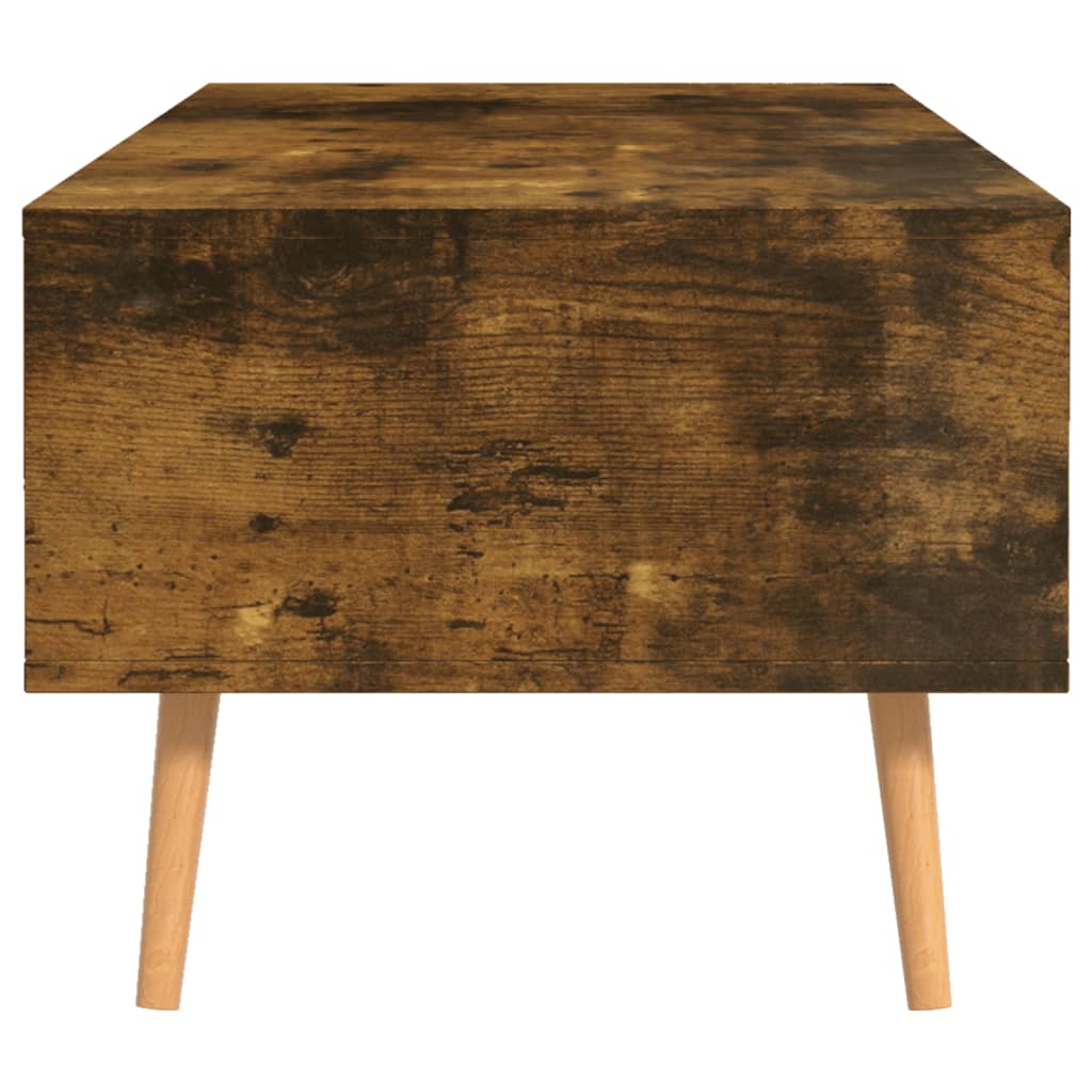 Tavolino Salotto Rovere Fumo 100x49,5x43 cm Legno Multistrato | homemem39