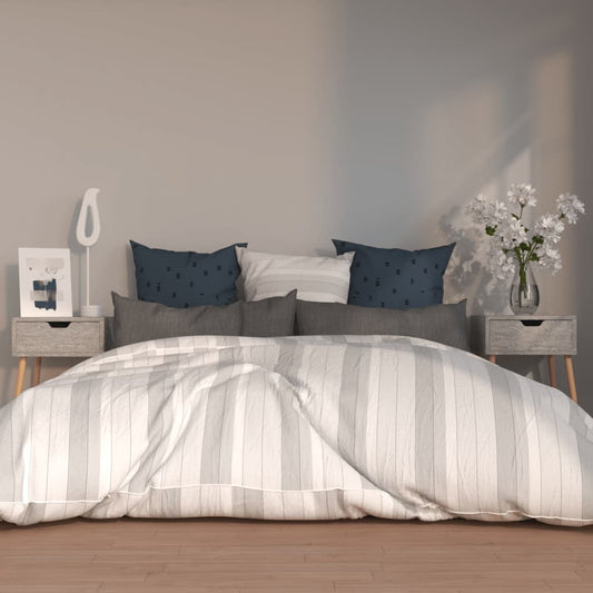 Comodini 2pz Grigio Cemento 40x40x56 cm in Legno Multistrato - homemem39
