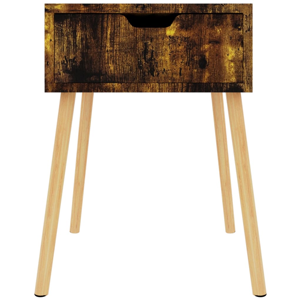 Comodino Rovere Fumo 40x40x56 cm in Legno Multistrato - homemem39