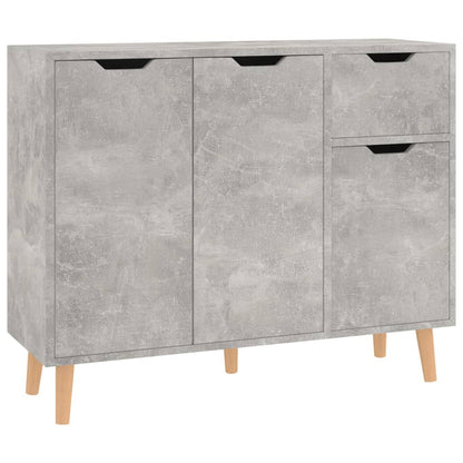 Credenza Grigio Cemento 90x30x72 cm in Legno Multistrato - homemem39