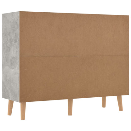Credenza Grigio Cemento 90x30x72 cm in Legno Multistrato - homemem39