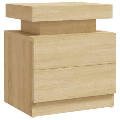 Comodino Rovere Sonoma 45x35x52 cm in Legno Multistrato - homemem39