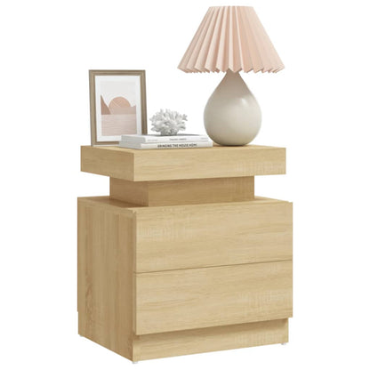 Comodino Rovere Sonoma 45x35x52 cm in Legno Multistrato - homemem39