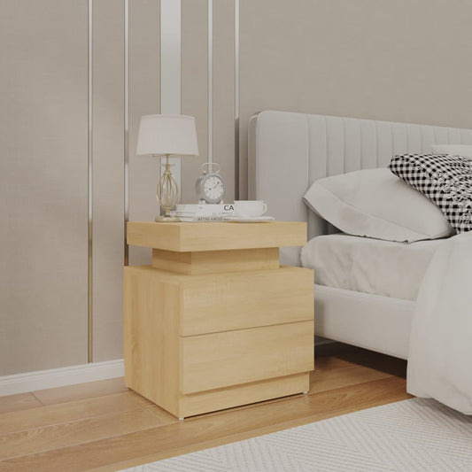 Comodino Rovere Sonoma 45x35x52 cm in Legno Multistrato - homemem39