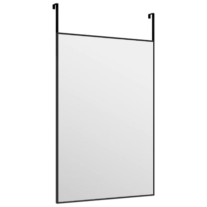 Specchio da Porta Nero 40x60 cm in Vetro e Alluminio | homemem39