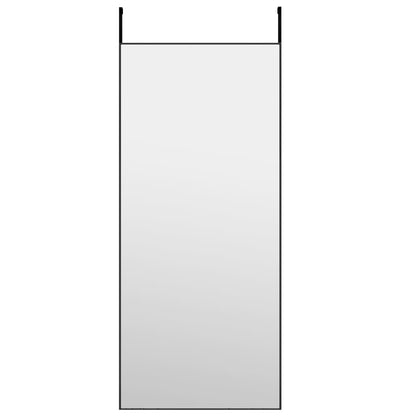 Specchio da Porta Nero 40x100 cm in Vetro e Alluminio | homemem39