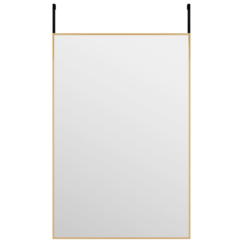 Specchio da Porta Oro 40x60 cm in Vetro e Alluminio - homemem39