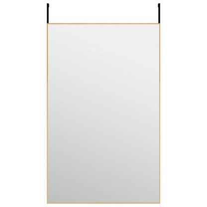 Specchio da Porta Oro 50x80 cm in Vetro e Alluminio | homemem39
