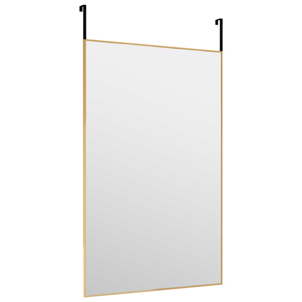 Specchio da Porta Oro 50x80 cm in Vetro e Alluminio | homemem39