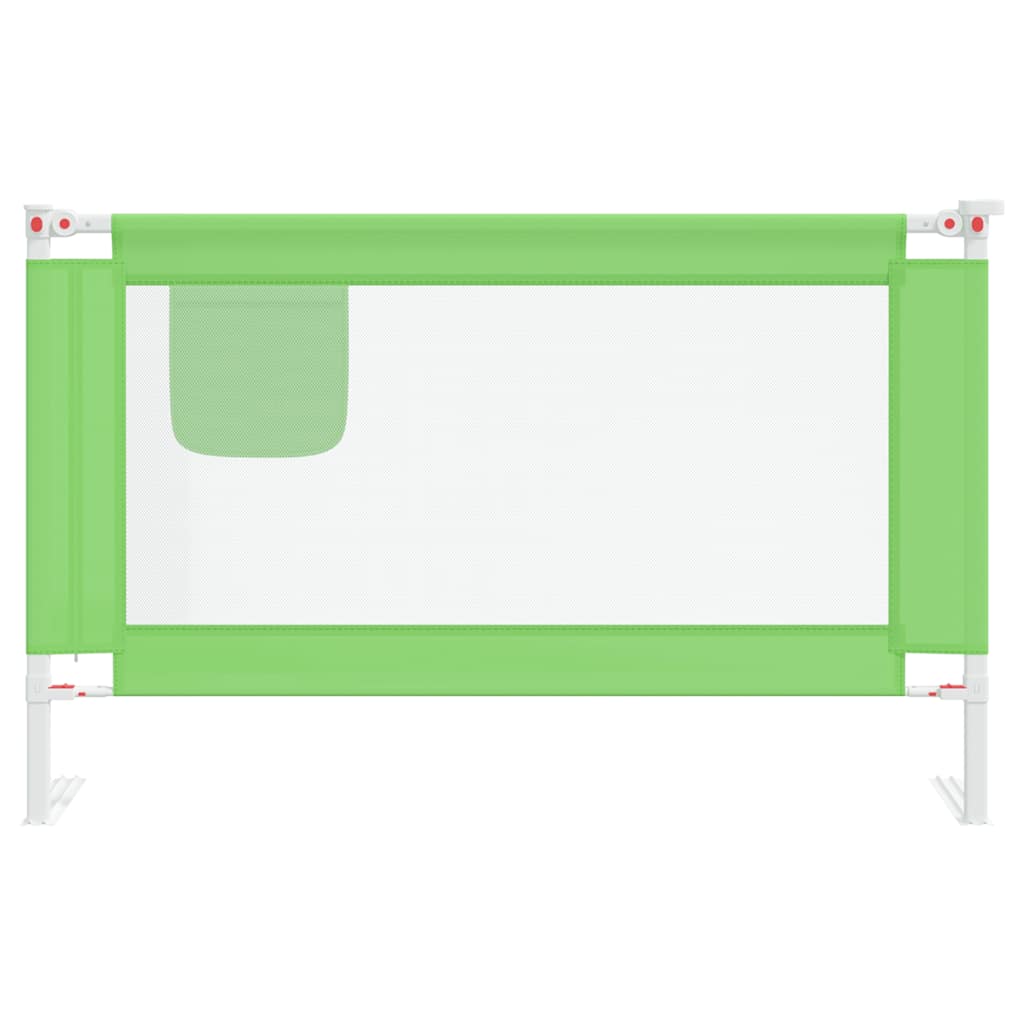 Sponda Letto di Sicurezza per Bambini Verde 120x25cm in Tessuto | homemem39
