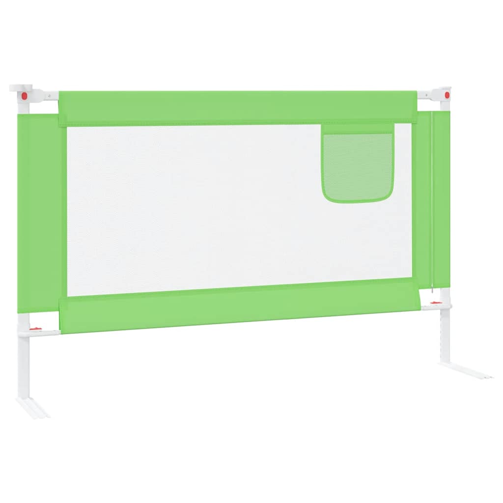 Sponda Letto di Sicurezza per Bambini Verde 120x25cm in Tessuto | homemem39