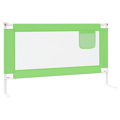 Sponda Letto di Sicurezza per Bambini Verde 140x25cm in Tessuto - homemem39