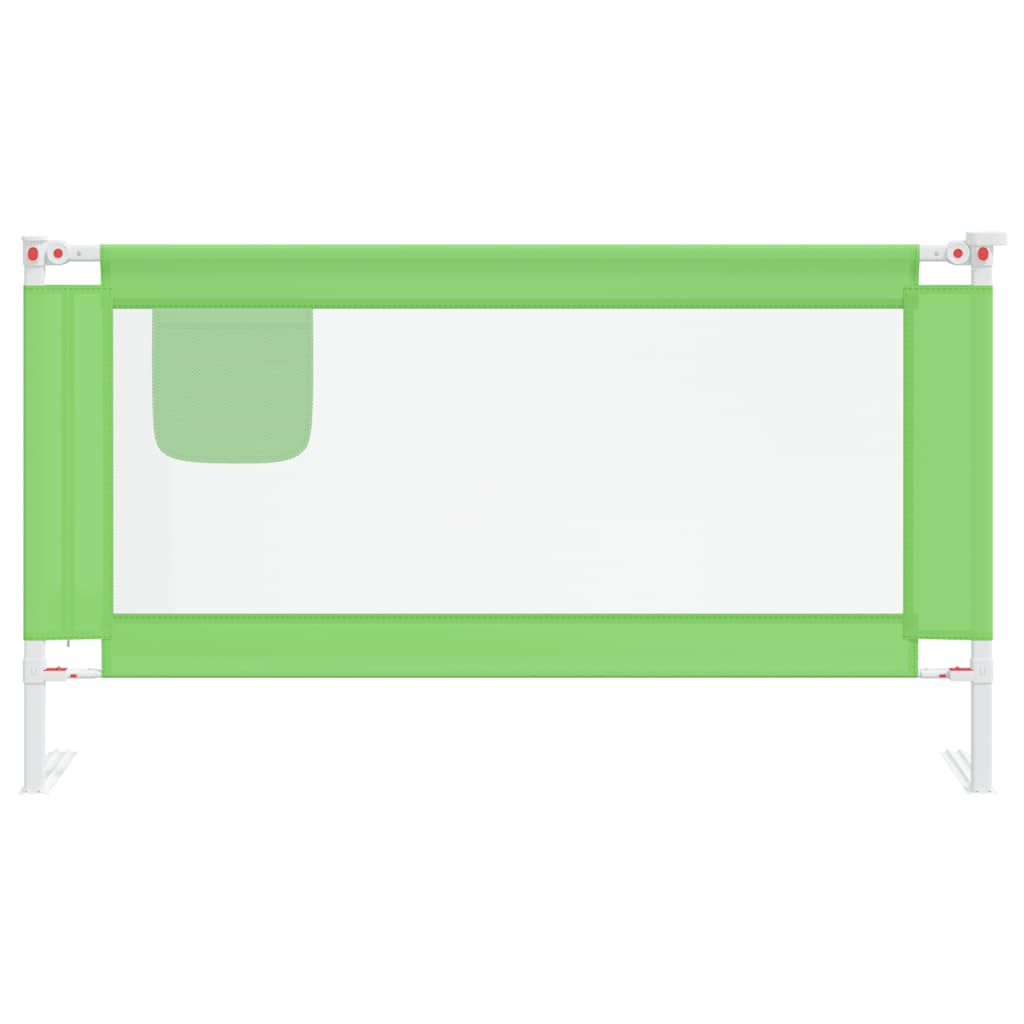 Sponda Letto di Sicurezza per Bambini Verde 150x25cm in Tessuto - homemem39
