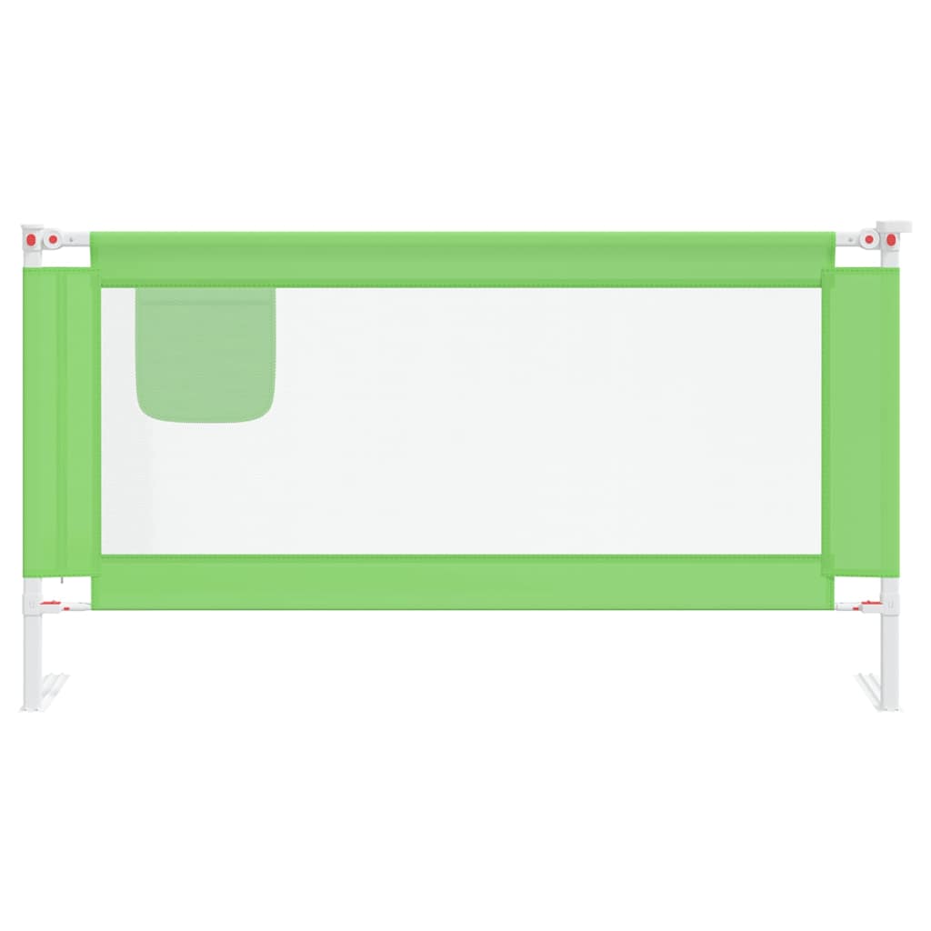 Sponda Letto di Sicurezza per Bambini Verde 160x25cm in Tessuto | homemem39