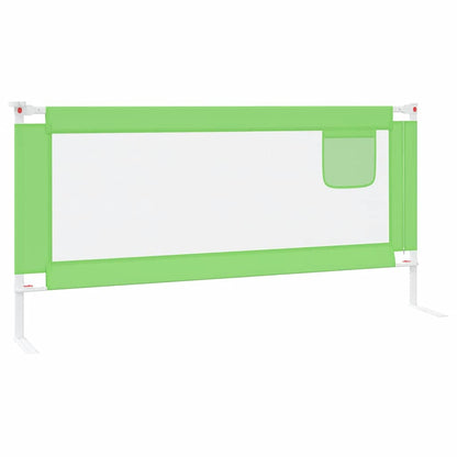 Sponda Letto di Sicurezza per Bambini Verde 190x25cm in Tessuto - homemem39