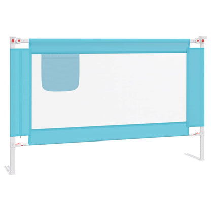 Sponda Letto di Sicurezza per Bambini Blu 120x25 cm in Tessuto | homemem39