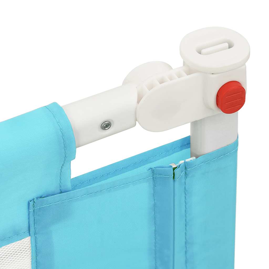 Sponda Letto di Sicurezza per Bambini Blu 160x25 cm in Tessuto - homemem39
