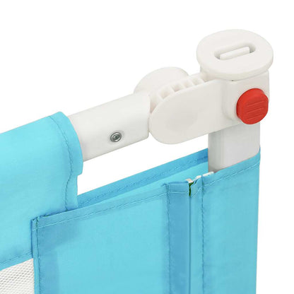Sponda Letto di Sicurezza per Bambini Blu 160x25 cm in Tessuto - homemem39