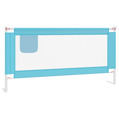 Sponda Letto di Sicurezza per Bambini Blu 180x25 cm in Tessuto | homemem39