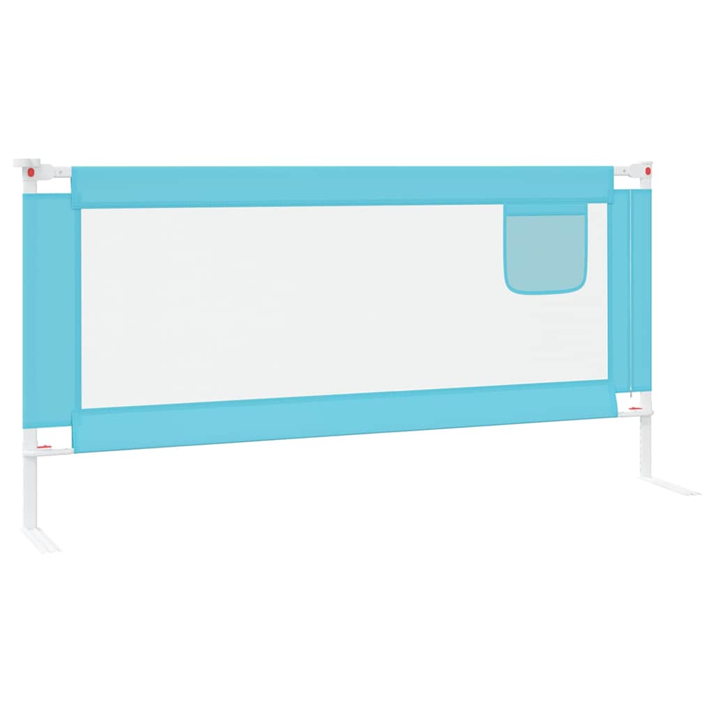 Sponda Letto di Sicurezza per Bambini Blu 190x25 cm in Tessuto | homemem39