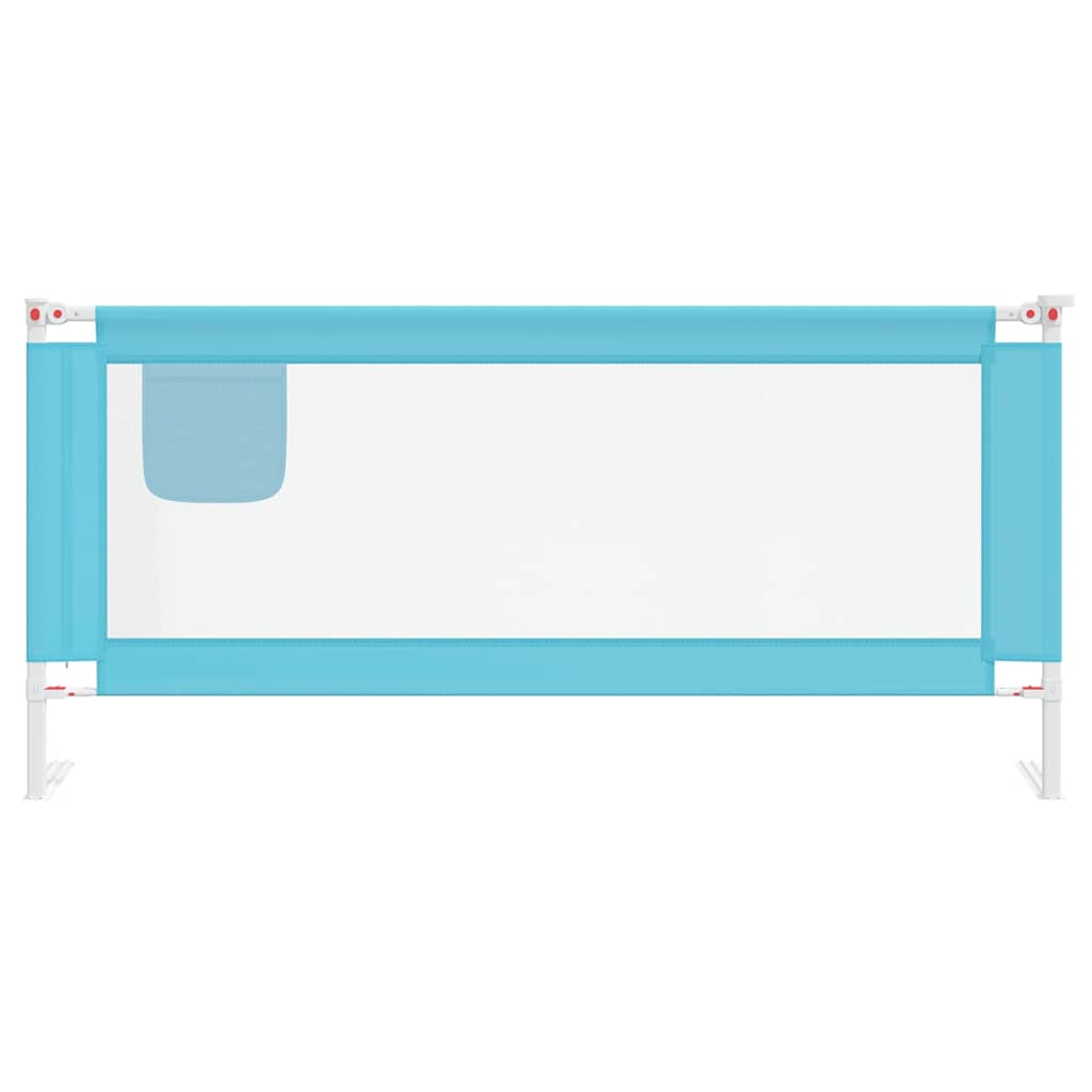 Sponda Letto di Sicurezza per Bambini Blu 200x25 cm in Tessuto | homemem39