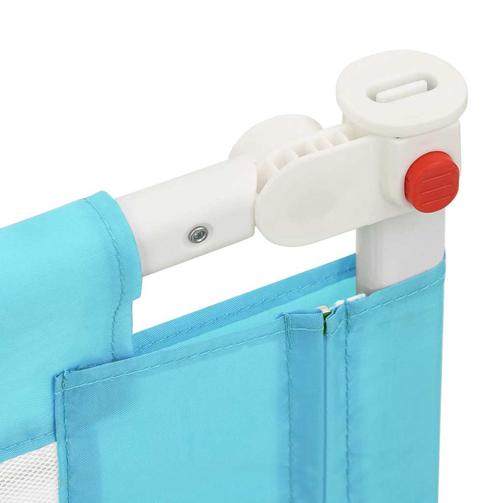 Sponda Letto di Sicurezza per Bambini Blu 200x25 cm in Tessuto | homemem39
