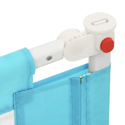 Sponda Letto di Sicurezza per Bambini Blu 200x25 cm in Tessuto | homemem39