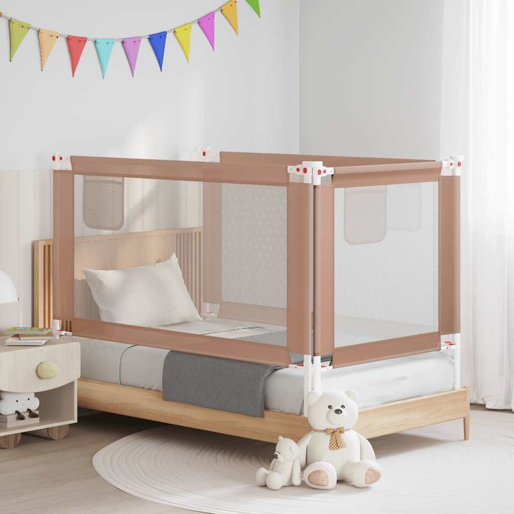 Sponda Letto di Sicurezza per Bambini Talpa 150x25cm in Tessuto