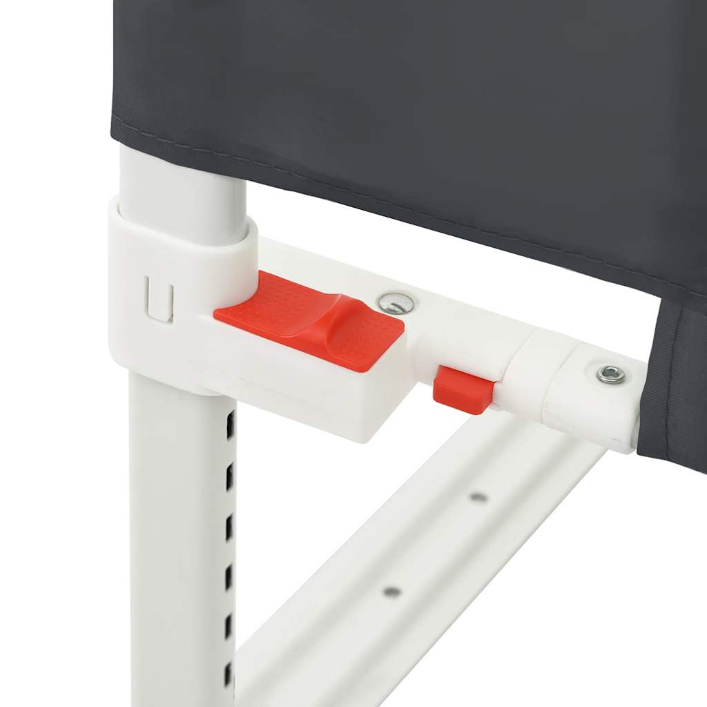 Sponda Letto Sicurezza Bambini Grigio Scuro 160x25 cm Tessuto | homemem39