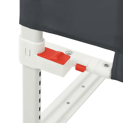 Sponda Letto Sicurezza Bambini Grigio Scuro 160x25 cm Tessuto - homemem39