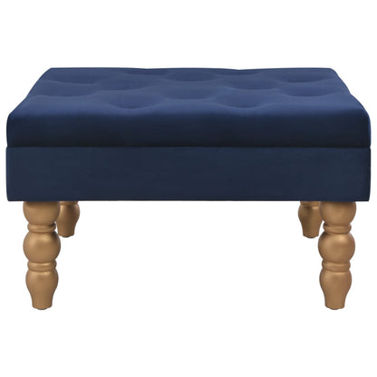 Sgabello Blu Marino 60x60x36 cm in Velluto - homemem39