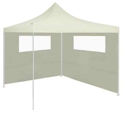Pareti con Finestre per Gazebo 2 pz Crema | homemem39