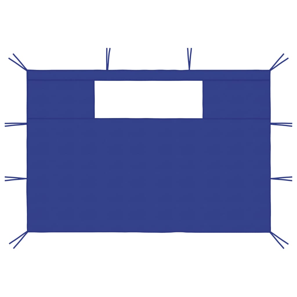 Pareti con Finestre per Gazebo 2 pz Blu | homemem39