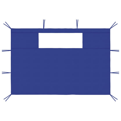 Pareti con Finestre per Gazebo 2 pz Blu | homemem39