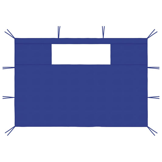 Pareti con Finestre per Gazebo 2 pz Blu | homemem39
