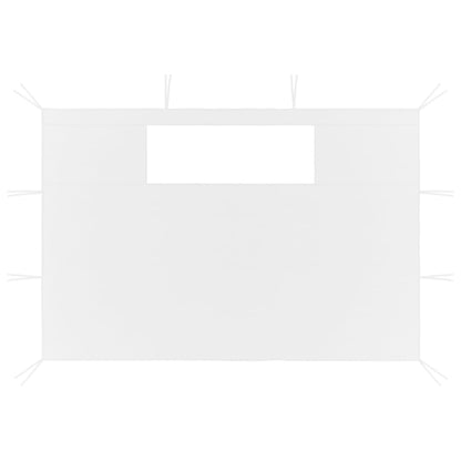 Pareti con Finestre per Gazebo 2 pz Bianche