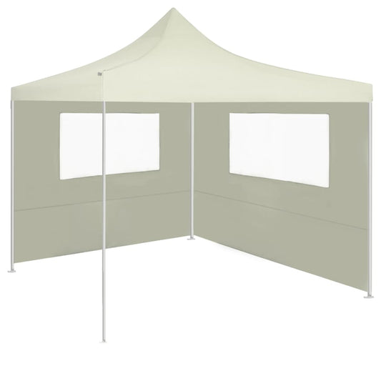 Parete con Finestre per Gazebo 4x2 m Crema